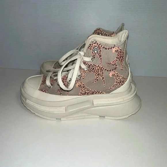 Converse Run Star Legacy CX Platform Cheetah Size 4.5 Kids / 6-6.5 Women’s - Picture 3 of 16